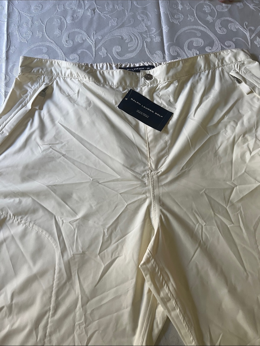 Ralph Lauren Cream Straight-Leg Pants